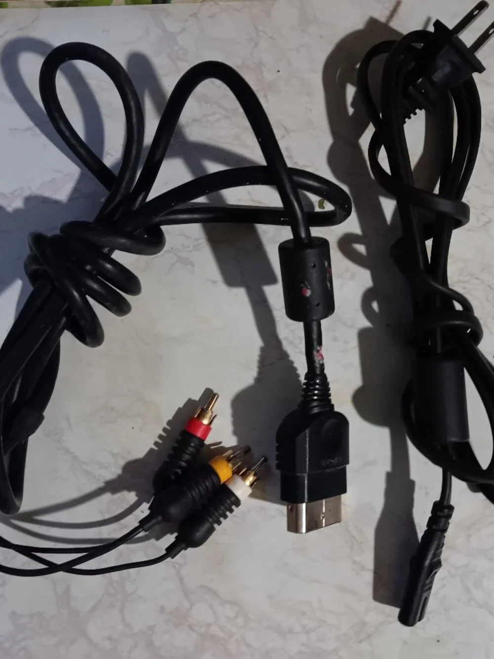 Original Xbox BUNDLE OEM AV Cable + AC Adapter Cord Power Supply